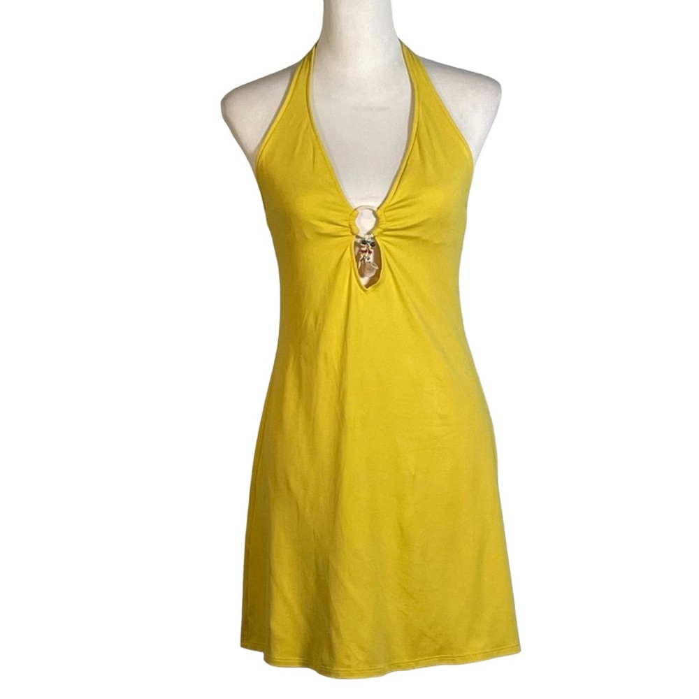 Ralph Lauren Yellow Backless Dress